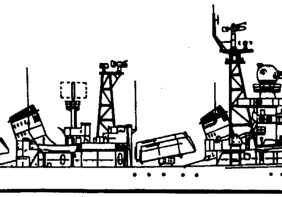 Эсминец PLAN Xian 1972 [051 Destroyer] - чертежи, габариты, рисунки